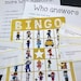 Wh Questions Bingo Game for Speech Therapy, Homeschool (PDF) - Etsy
