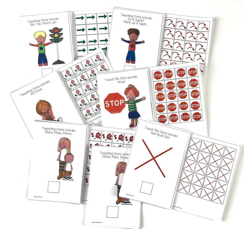 AAC Core Vocabulary Interactive Books: Core Words & Phrases - Etsy
