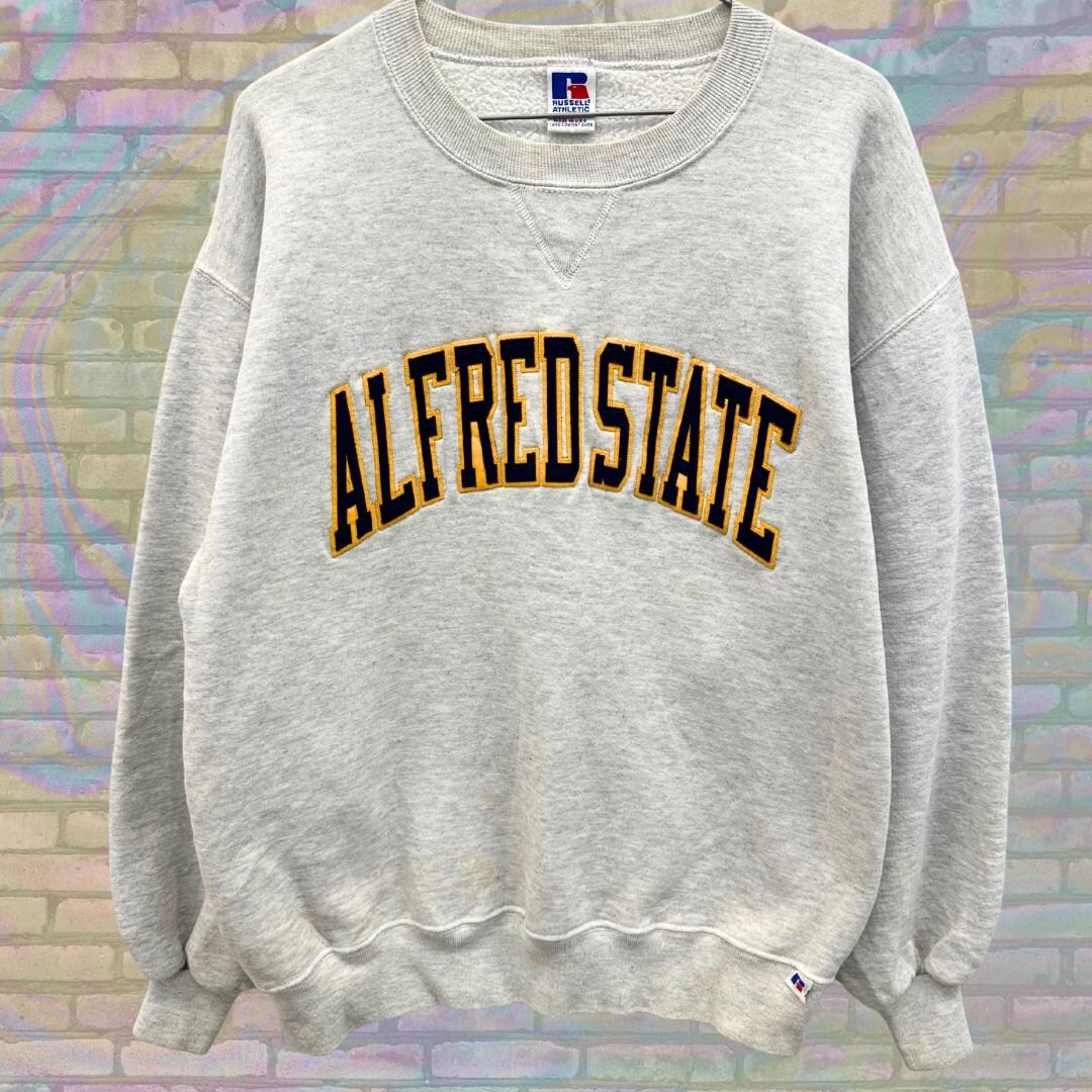 Vintage Alfred State Sweatshirt, 90s College Crewneck, Russell Athletic