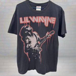 -shirt vintage Lil Wayne Tour | T-shirt rap I&#39;m Still Music | Chemise de concert hip-hop de l&#39;an 2000 | T-shirt noir graphique streetwear rappeur taille moyenne