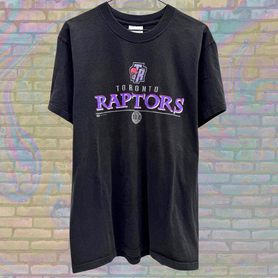 Vintage Toronto Raptors NBA T-shirt, Retro 90s Basketball Tee, Black ...