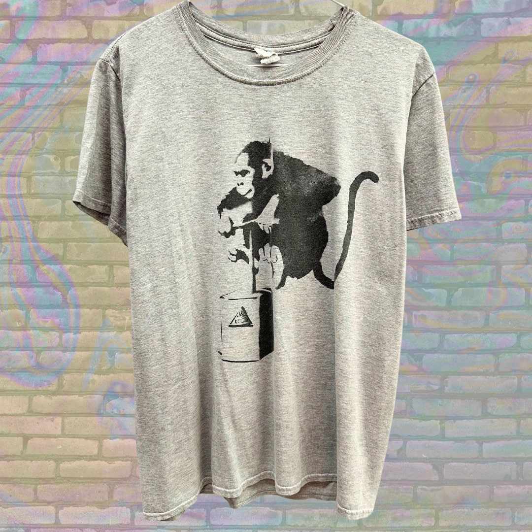 T-Shirt BANKSY Homme Zebra Art De Rue Graffiti Mode Unisexe