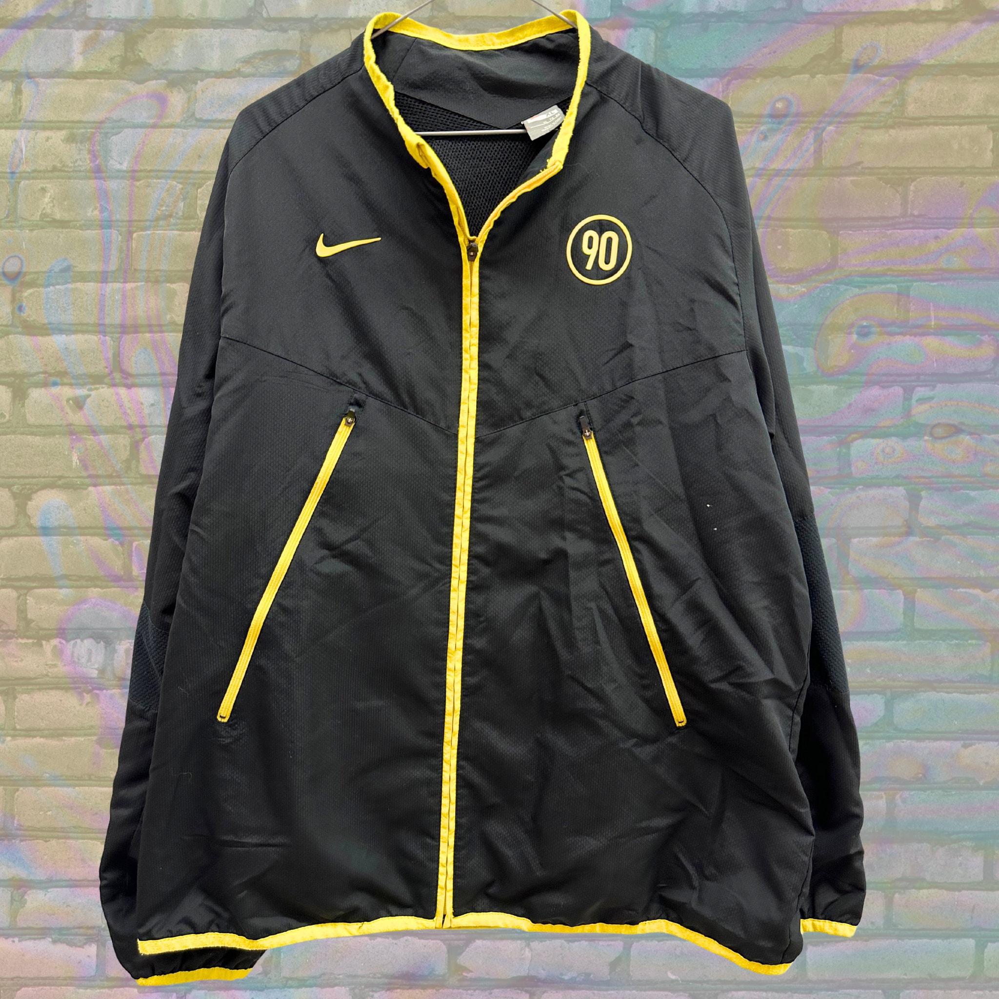 RARE Y2K Nike Total 90 Jacket Black and Yellow Full-zip Windbreaker, Vintage Soccer Sportswear, Unisex Athletic Gear, Retro 2000s Nike - Etsy RARE Y2K Nike Total 90 Jacket Black and Yellow Full-zip Windbreaker, Vintage Soccer Sportswear, Unisex Athletic Gear, Retro 2000s Nike - Etsy
