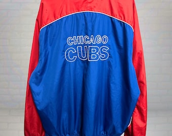 Vintage 1990s Chicago Cubs MLB Majestic Windbreaker Baseball