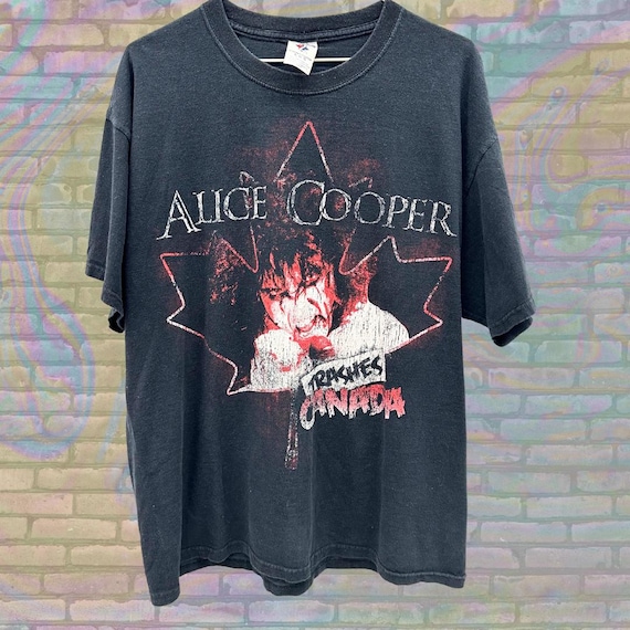 Vintage Alice Cooper Trash Canada Concert T Shirt 198990