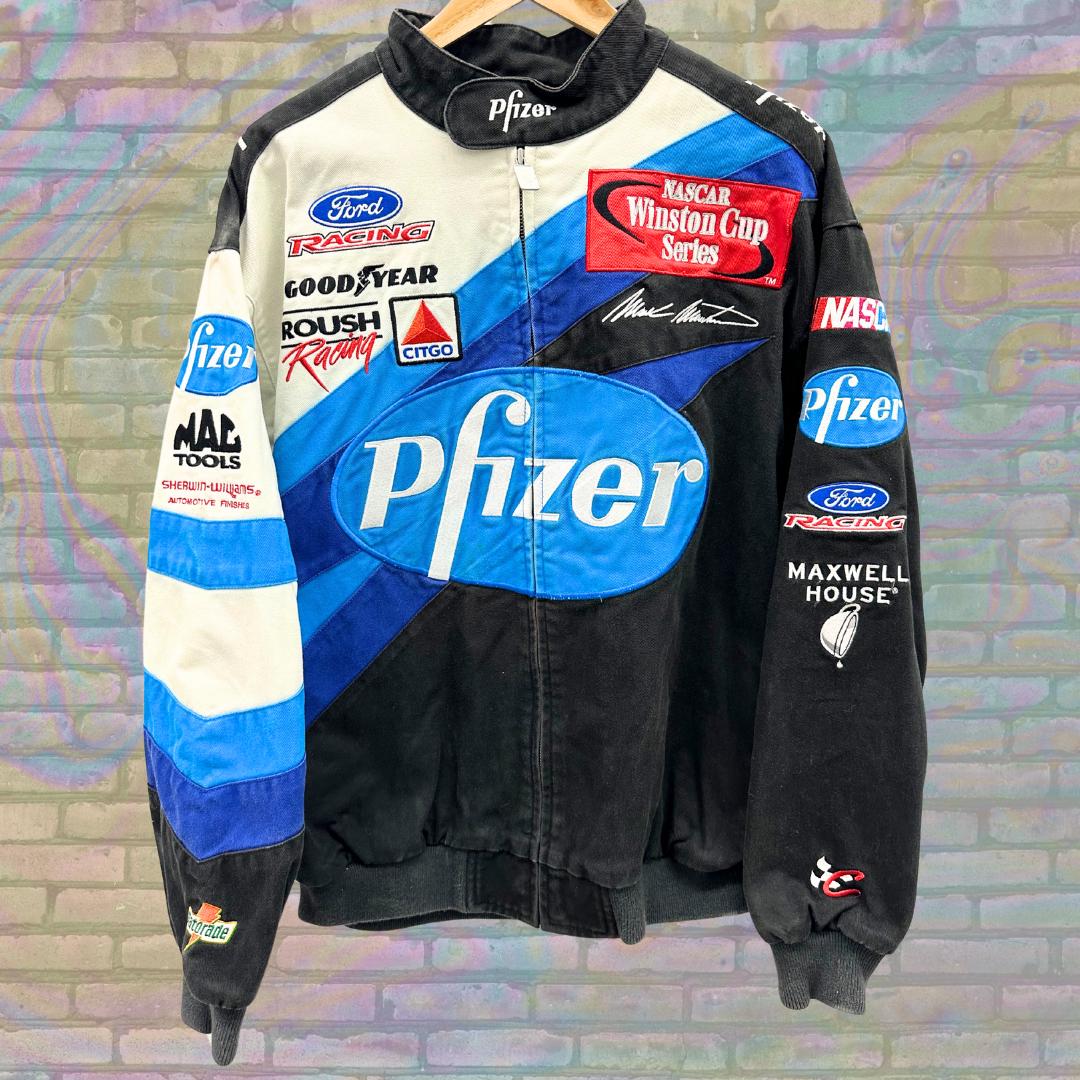 Vintage NASCAR Pfizer Mark Martin Jacket - 90s Winston Cup Racing