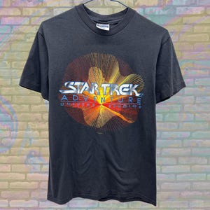 Vintage Star Trek Adventure Tshirt, Universal Studios 80s Sci-Fi Graphic Tee, Retro Space Movie Fan Apparel, Star Trek Gift, Trekkie Shirt