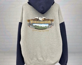 Vintage Y2K Harley Davidson Motorcycles Women's Spell Out