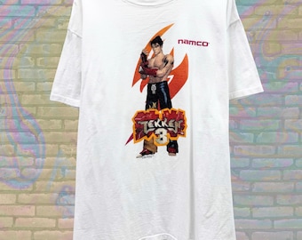 namco 鉄拳３　プリントTシャツ Tekken 3 Namco Promo Arcade Throwback T-shirt - Etsy