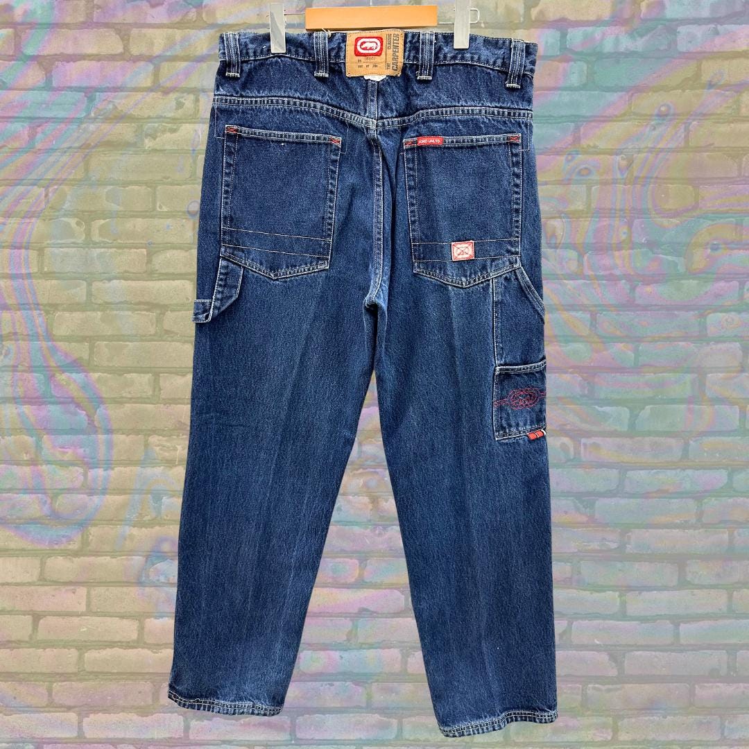 【90s Ecko unltd】Classic carpenter Vintage Y2K Ecko Unltd The Classic Carpenter Jeans Blue