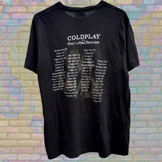 Vintage Coldplay Viva La Vida Tour 2008 Band Tshirt - Retro