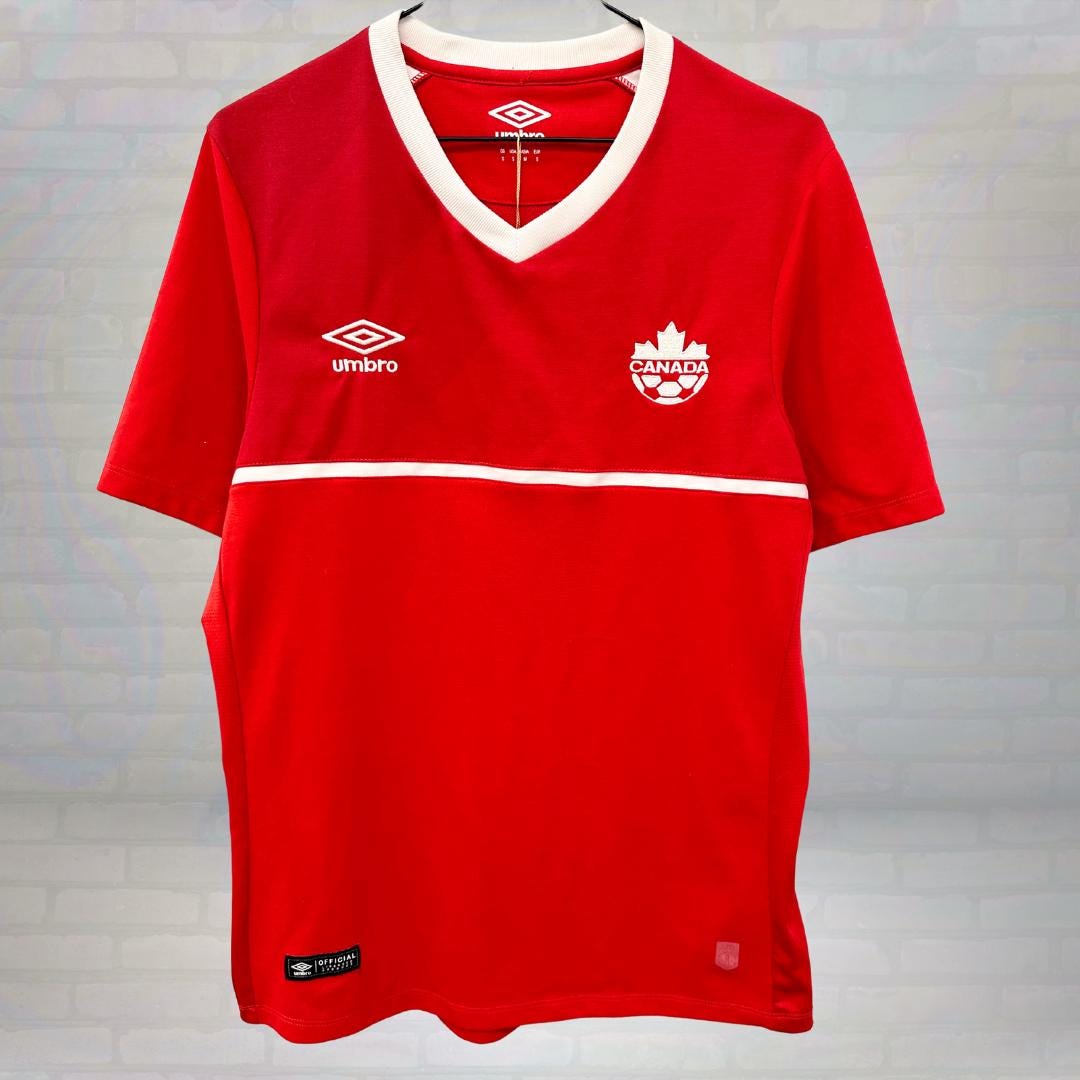 Vintage Canada Soccer Y2K Jersey Umbro | Retro Red Team Canada