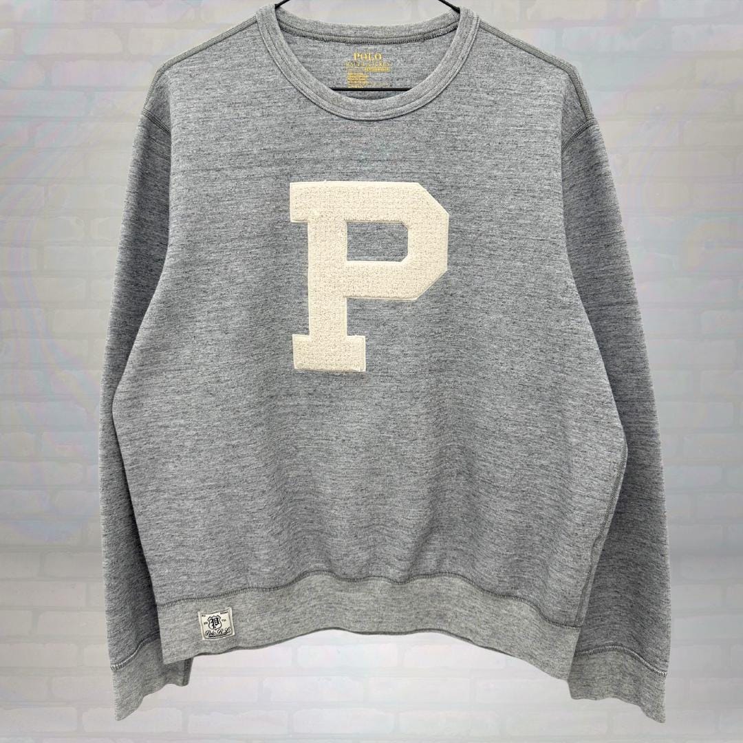 \"90s ラルフローレン\" crewneck sweatshirt 7f グレー Vtg 90s Polo Sport Ralph Lauren Raglan Crewneck Sweatshirt