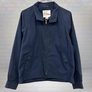 1980s Harrington Coat Navy Blue Jacket - Zip-up Casual