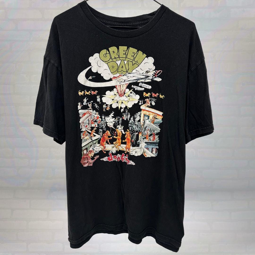 Vintage Green Day Dookie T-shirt | 90s Punk Rock Band Tee | Retro