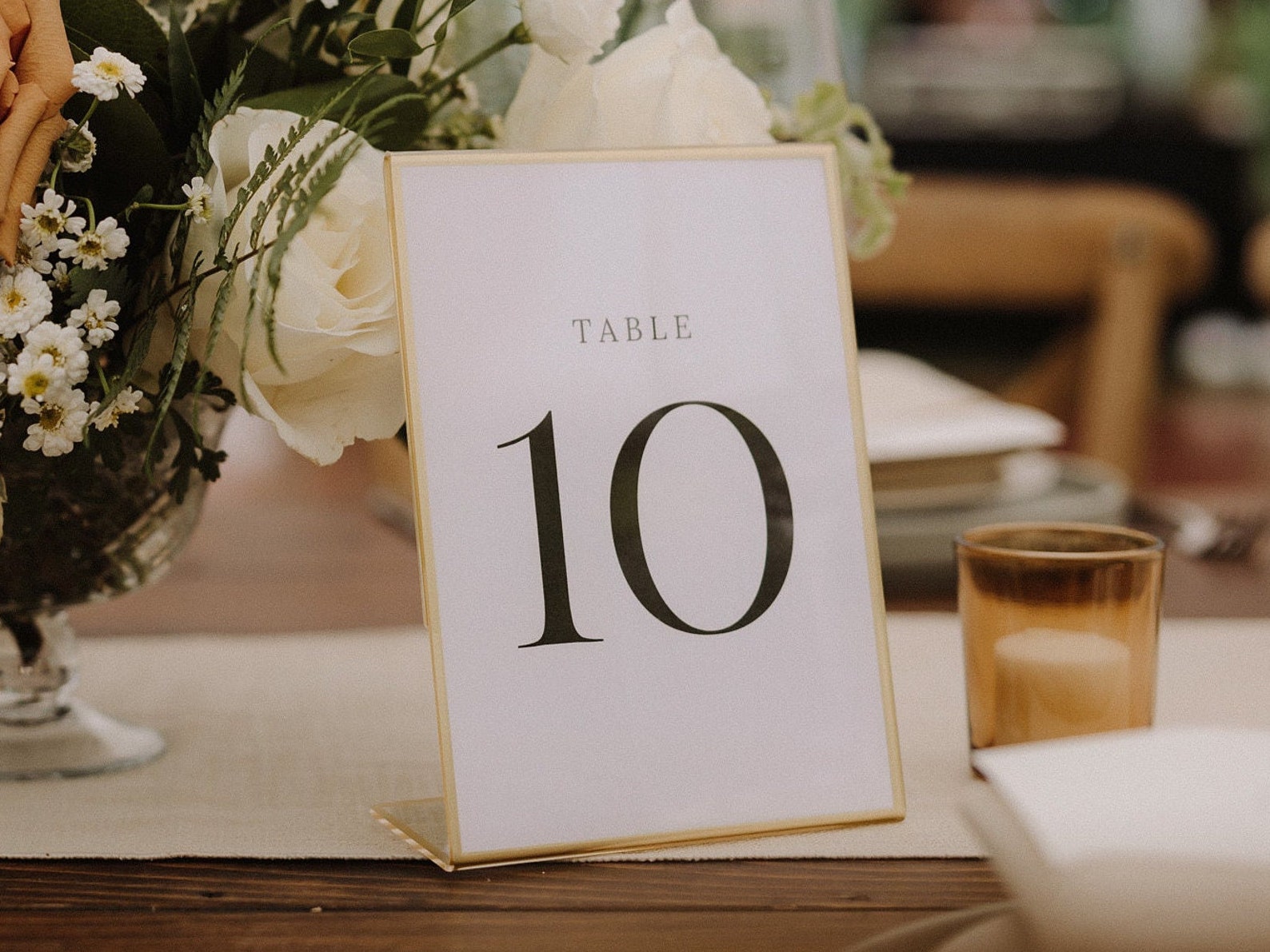 Wedding Table Numbers Template for Canva &amp; Printing - Etsy
