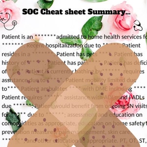 Home health clinician RN start of care summary guide