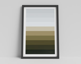 Mountain No.4 Abstract Poster Print Minimaliste, Graphique, Abstrait, Art