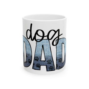 Hund Papa Keramiktasse, perfektes Geschenk für Tierliebhaber, lustige Kaffeetasse für Väter, Hundebesitzer, Wohnkultur