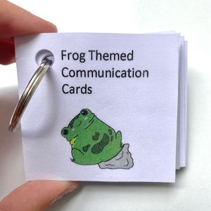 FROG THEMED communication cards