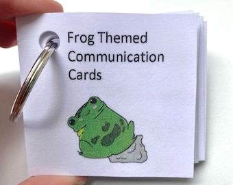 FROG THEMED communication cards