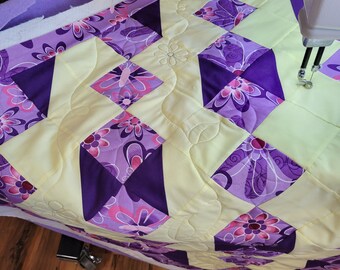 花柄パッチワークキルト - Etsy 日本