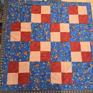 Handmade 4 Patch Baby Quilt