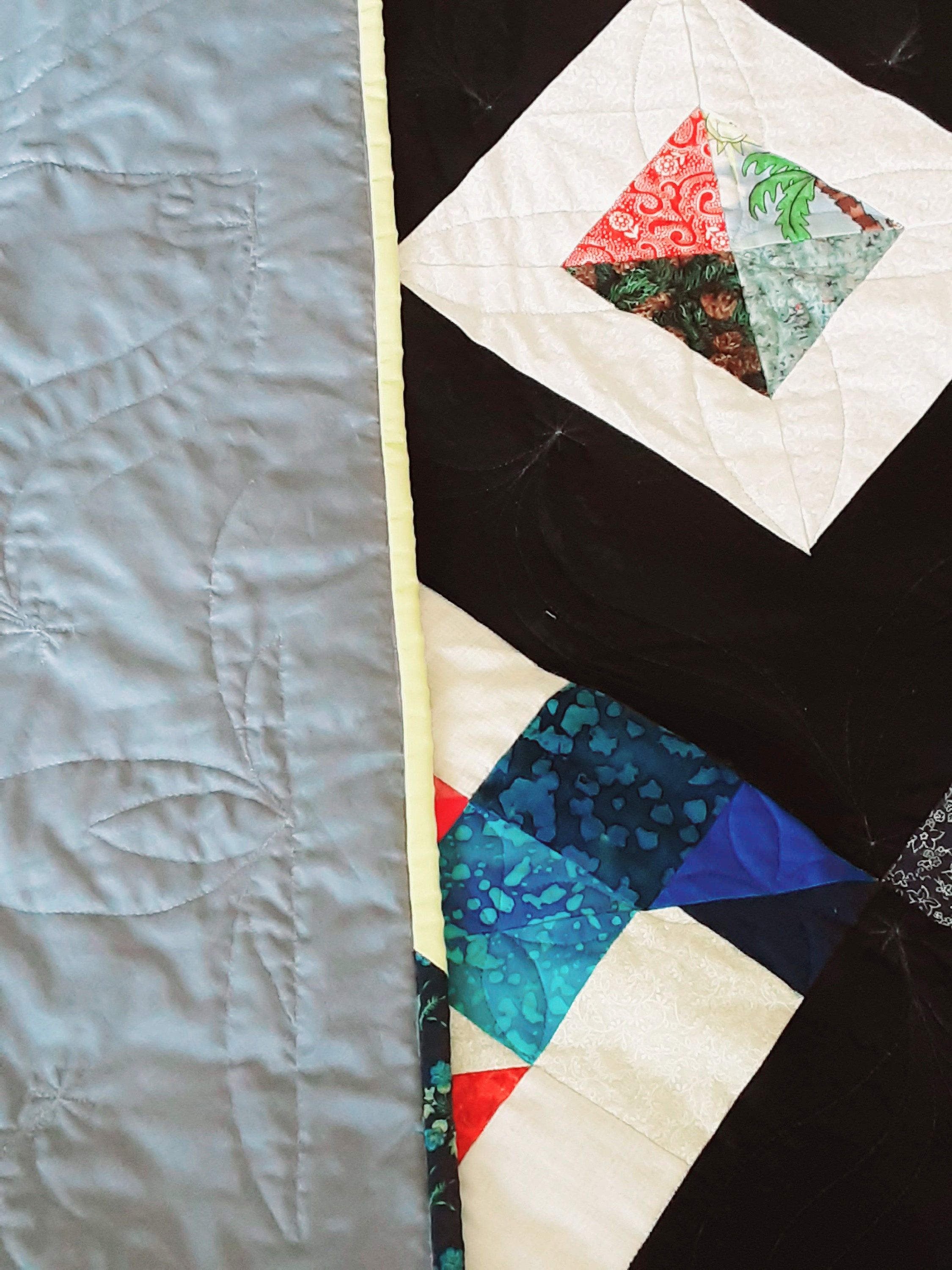 handmade-black-and-white-diamond-quilt-which-measures-approximately-83