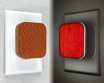 Lacewood Night Light: Automatic Dimming LED Wooden Lamp