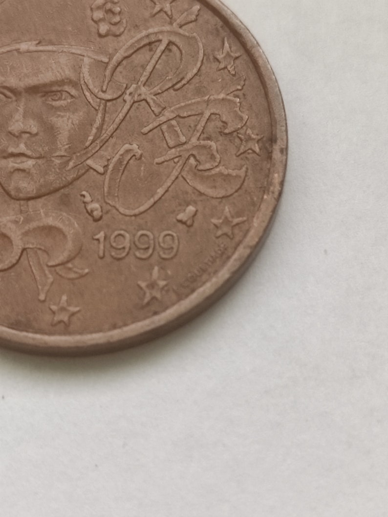 Piece De 5 Centimes Rare 1999 Pièce de 5 centimes deuro 1999 France très rare - Etsy France