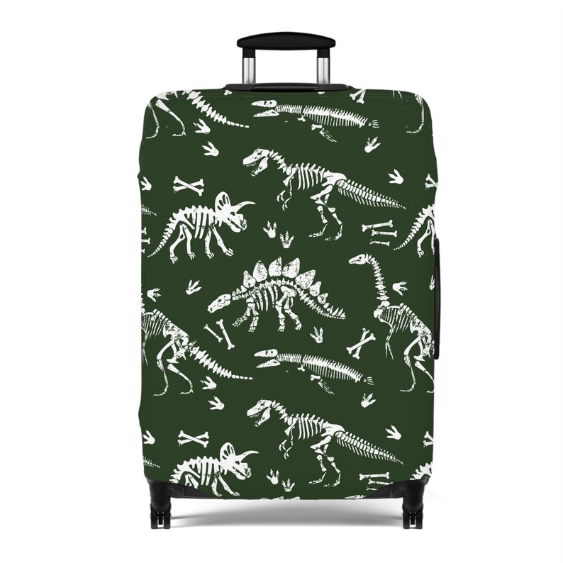 Dinosaur Skeleton Kids Luggage Suitcase Cover Designed Luggage Etsy