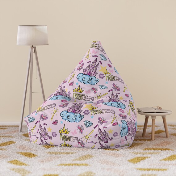 Princess Beanbag Kids Bean Bag Chair Cover Princess Castle Gifts