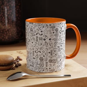 Tazza da caffè per amanti dei cani Labradoodle, regalo a tema animale per proprietari di cani, tazza con simpatico animale, perfetta per compleanni e giornate dedicate al cane.