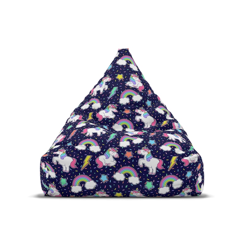 Beanbag Kids Bean Bag Chair Cover Unicorns Rainbows Hearts Gifts for