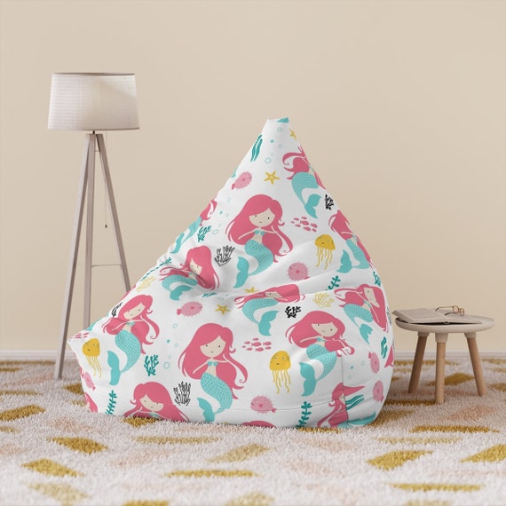 Mermaid bean online bag chair
