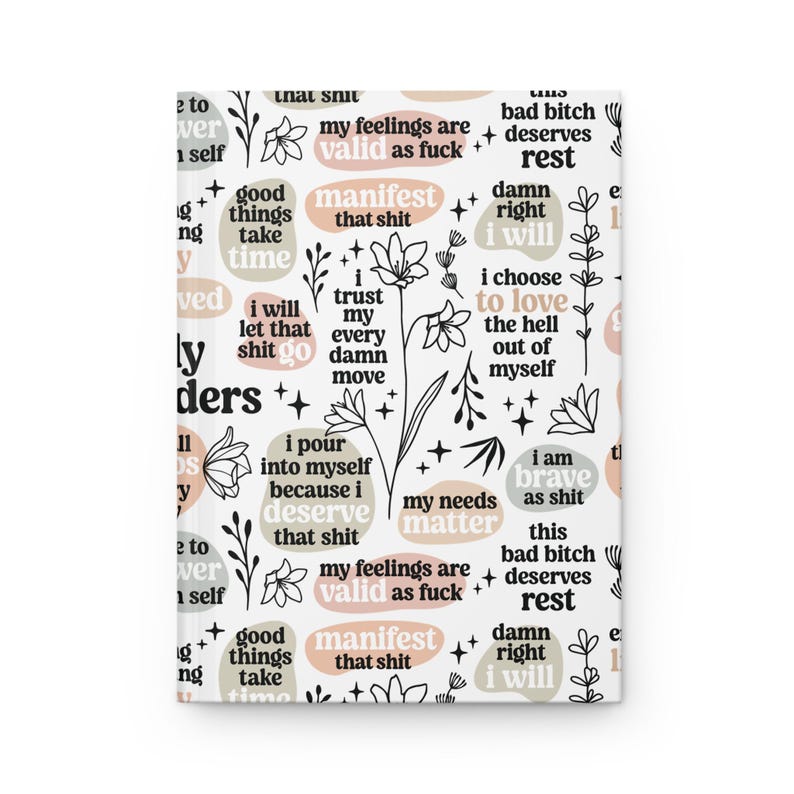 Positive Affirmations Gratitude Rude / Vulgar Journal / Notebook Retro ...