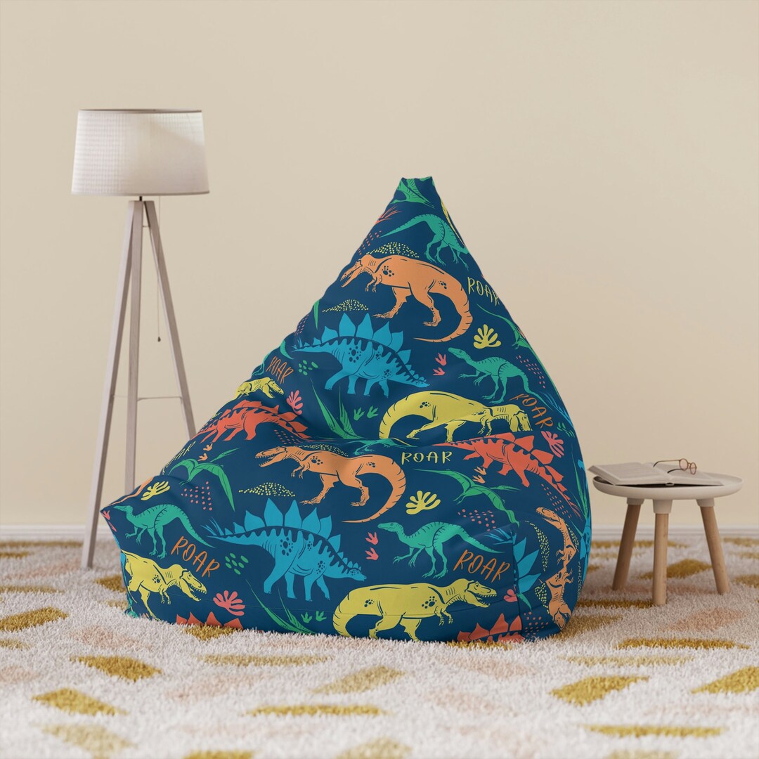 Dinosaurs Colorful Bean Bag Kids Bean Bag Chair Cover Gifts for Kids Adult Bean Bag Cover Etsy