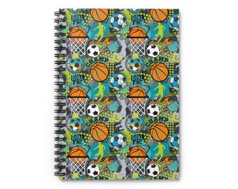 student homework diary Basketball Football Kids/Teenager Spiral Notebook Diary Journal homework book password book - Basketball Football /soccer Gifts for kids