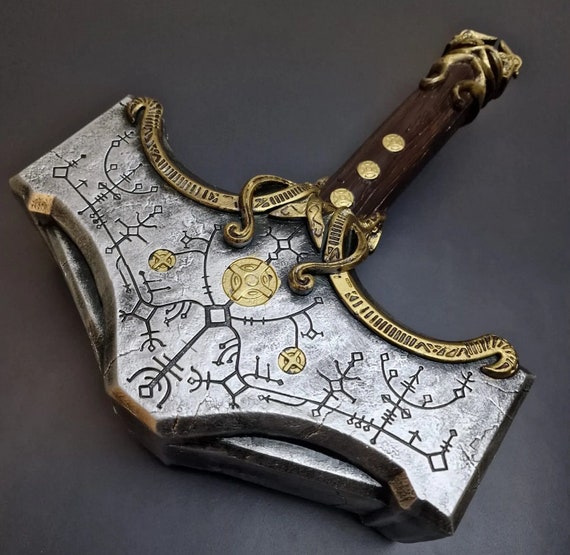 Mjolnir - God Of War Ragnarok LIFE SIZE 3D model 3D printable