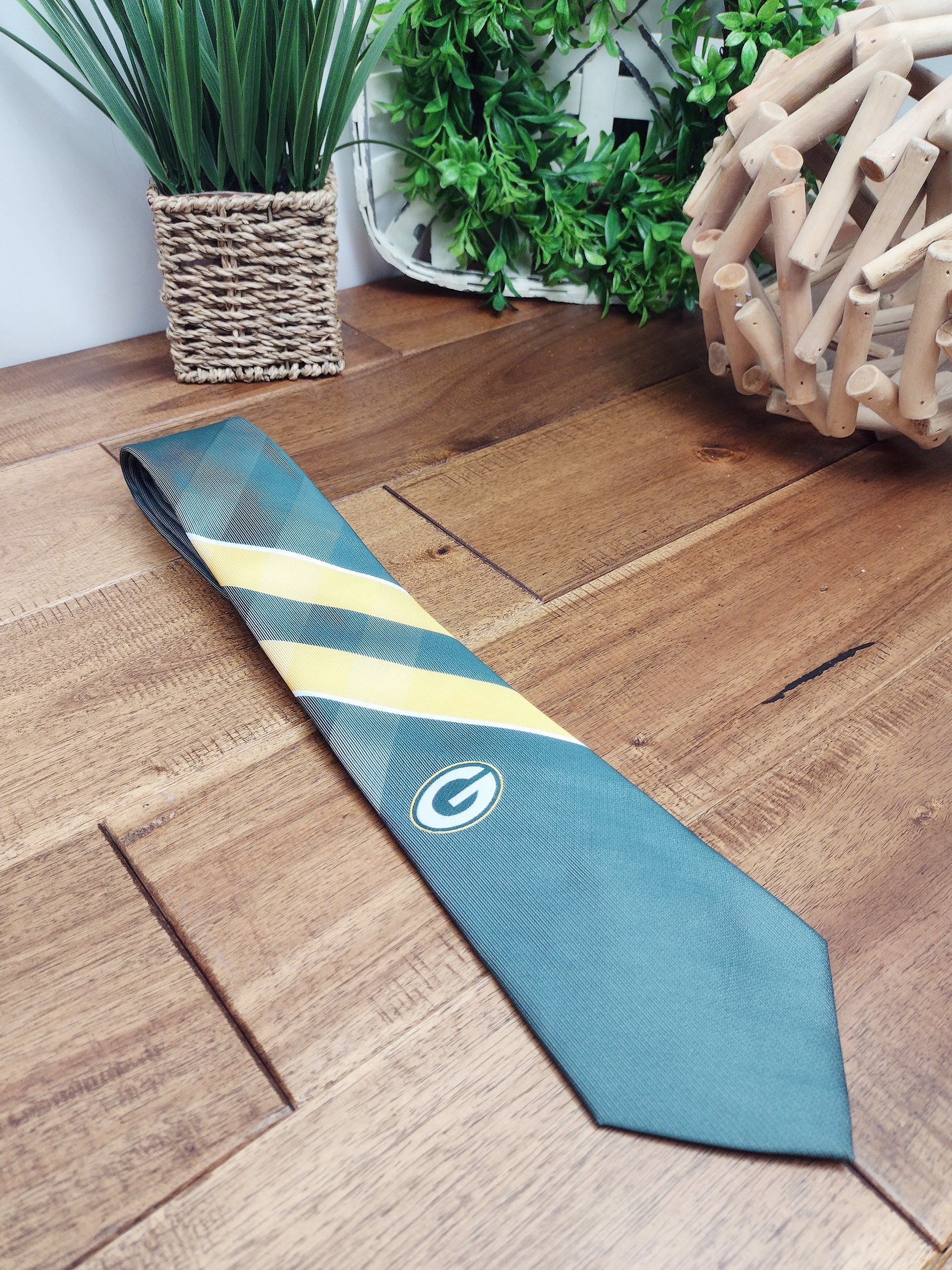 Green Bay Packers Tumbler Necktie Gift Box Set Fathers Day Etsy