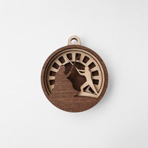 Return of the Jedi Star Wars Christmas Ornament, Handmade Lasercut Decor