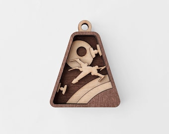 A New Hope Star Wars Christmas Ornament, Xwing, Death Star, Handmade Lasercut Decor, Themed Tree