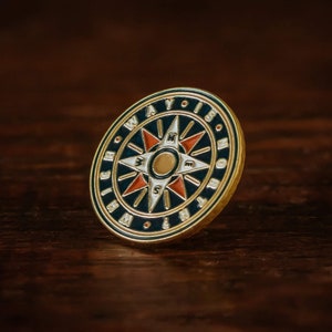 Compass Enamel Pin – Navigate Your Style With Purpose
