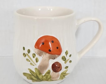 Vintage Ceramic Merry Mushroom Mugs - Etsy