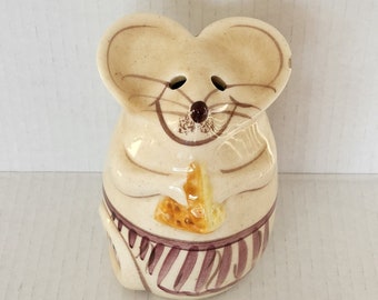 Vintage Hand Painted Parmesan Cheese Shaker Mouse