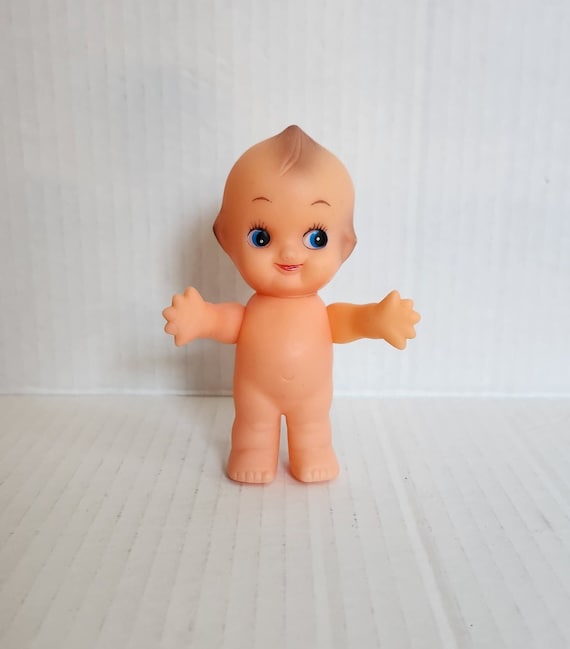 Vintage Kitschy Kewpie Doll, Made in Korea (4.25