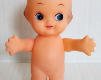 Vintage Kitschy Kewpie Doll, Made in Korea (4.25