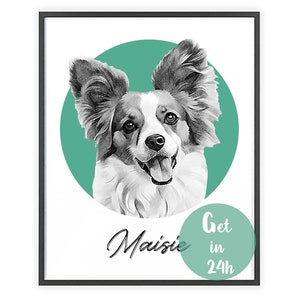 Custom dog drawing Pet sketch from photo Dog portrait custom Digital pet painting Dog sympathy gift Multiple pet art from photo Dog sketch