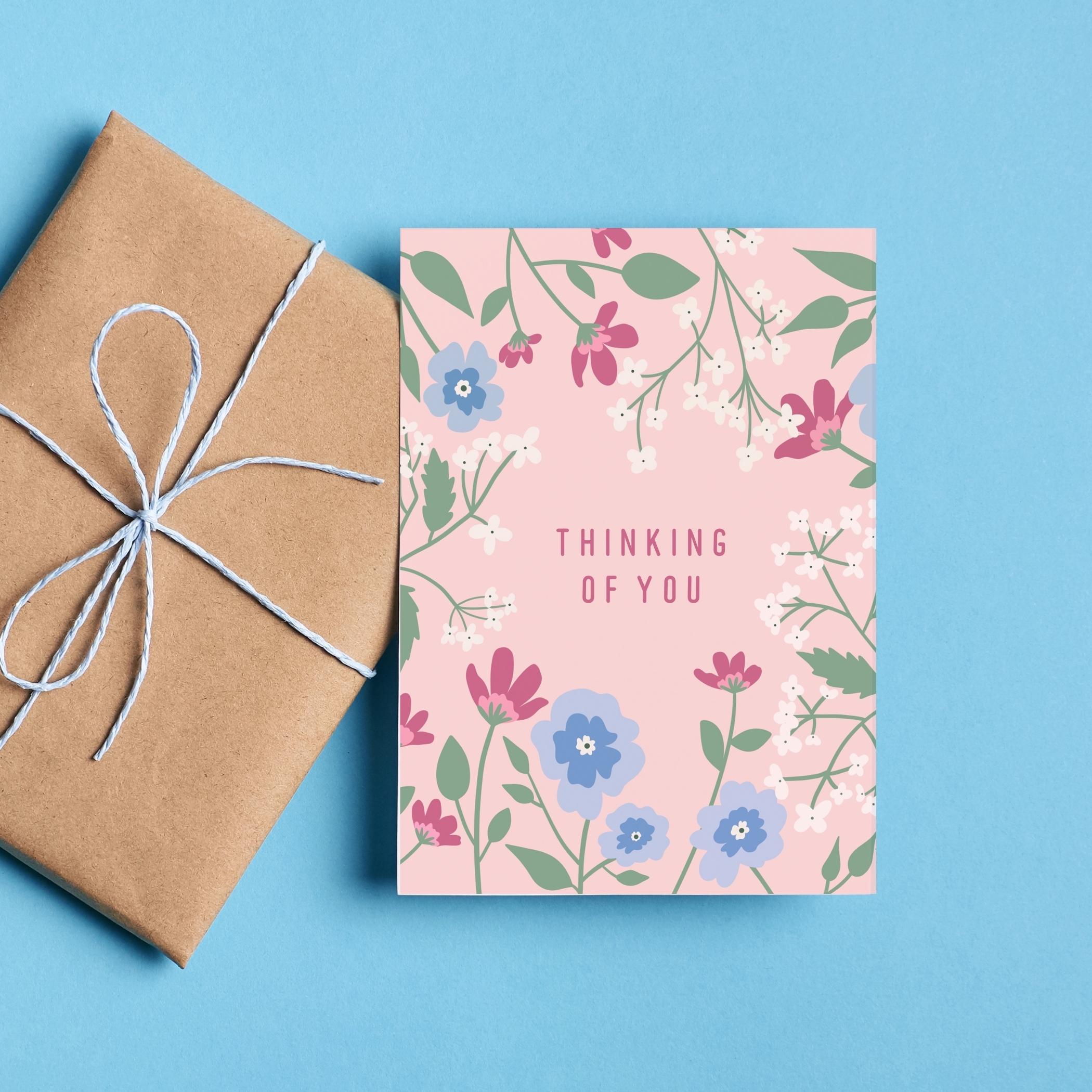 Thinking of You Floral Card | Missing You | Get Well Soon Card ...