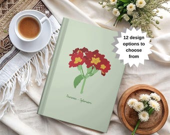 Anpassad födelseblommadagbok | Födelseblommapresenter | Personlighetspresenter | Nytt kapiteldagbok | Vildblommoranteckningsbok | För fru mamma systerdotter